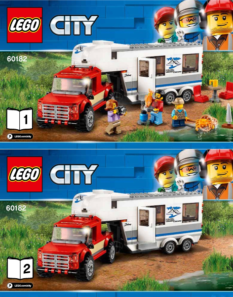 Instructions for LEGO (Instructions) for Set 60182 Pickup & Caravan  60182-1