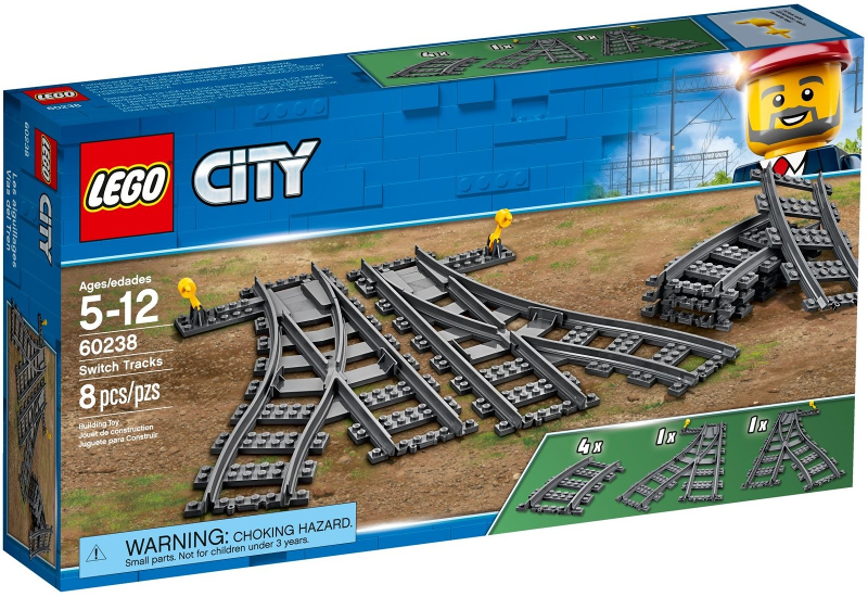 Box art for LEGO Train Switch Tracks 60238