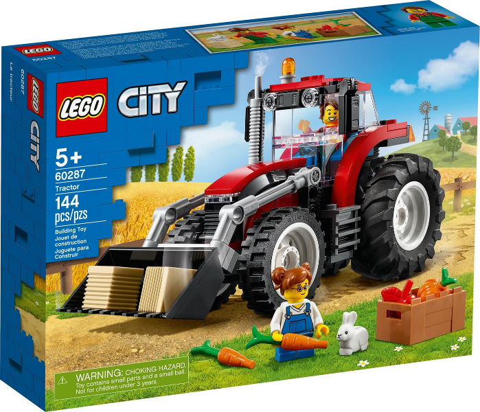 Box art for LEGO City Tractor 60287