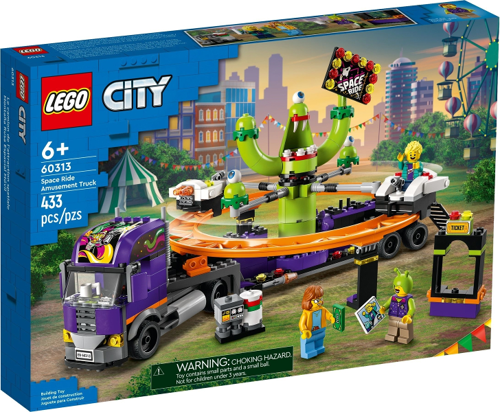 Box art for LEGO City Space Ride Amusement Truck 60313