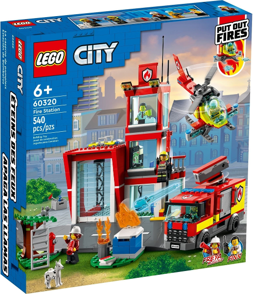 Box art for LEGO City Fire Station 60320