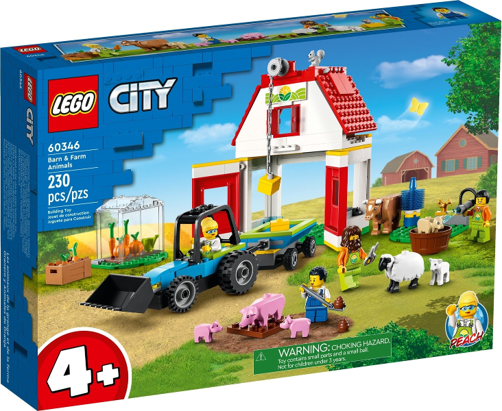 Box art for LEGO City Barn & Farm Animals 60346