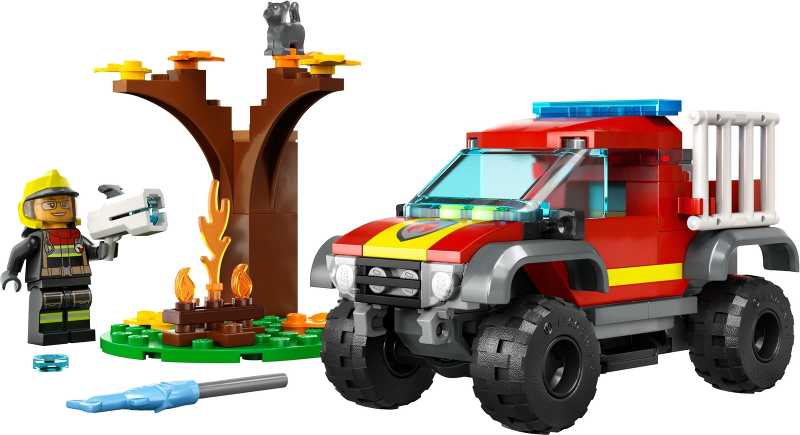 Display for LEGO City 4x4 Fire Truck Rescue 60393