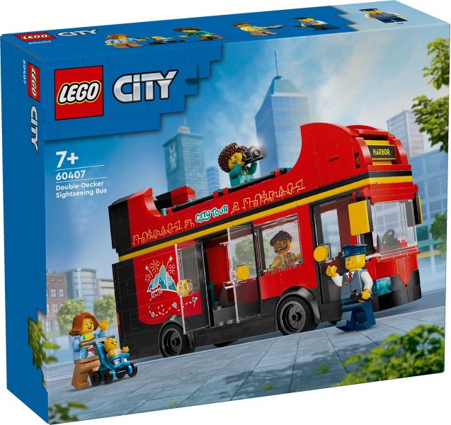 Box art for LEGO City Double-Decker Sightseeing Bus 60407