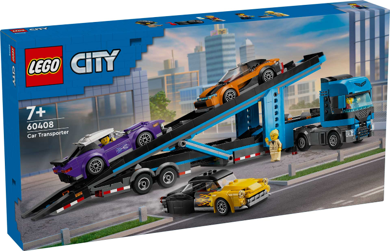 Box art for LEGO City Car Transporter 60408