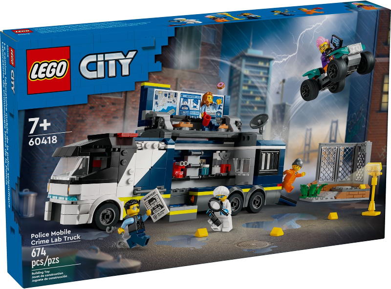 Box art for LEGO City Police Mobile Crime Lab Truck 60418