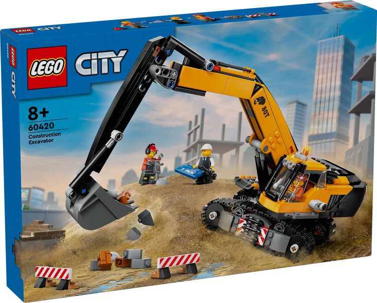 Box art for LEGO City Construction Excavator 60420