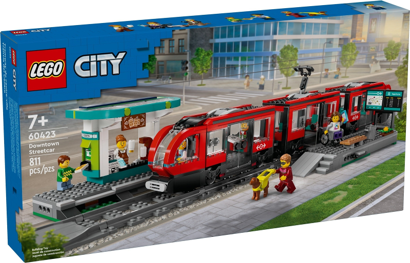 Box art for LEGO City Downtown Streetcar 60423