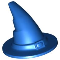 Blue LEGO Part 6131 Minifigure, Headgear Hat, Wizard / Witch