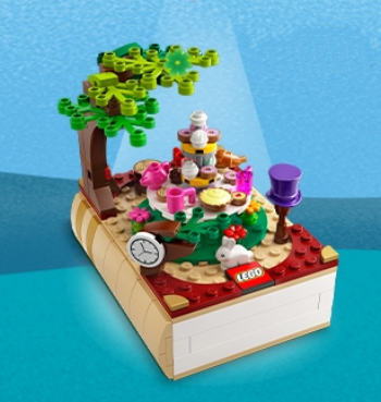 Box art for LEGO Promotional Bricktober Fairy Tale Set 4/4, Alice's Adventure in Wonderland (2021 Toys 'R' Us Exclusive) 6384694