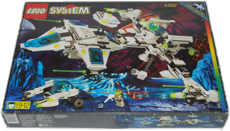 Box art for LEGO Space Explorien Starship 6982