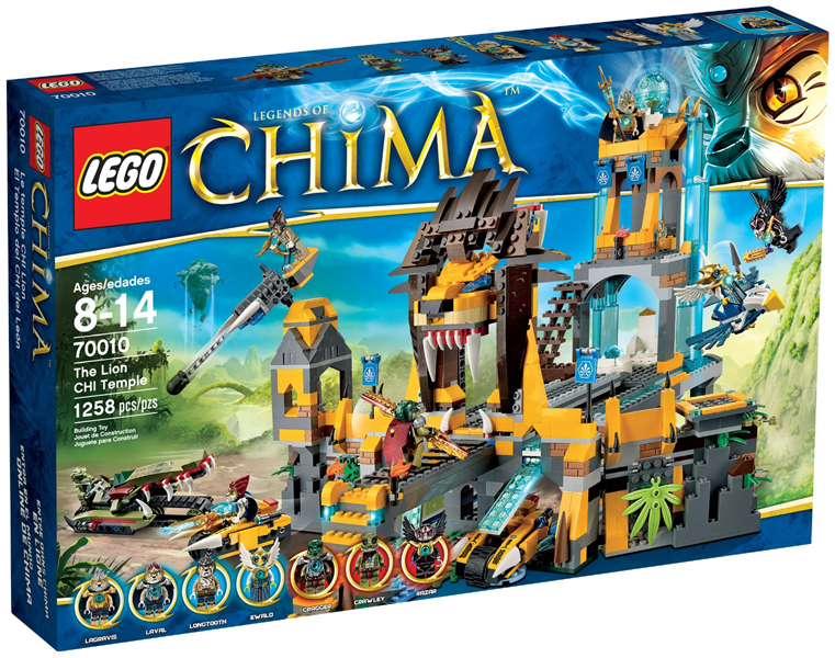 Box art for LEGO LEGENDS OF CHIMA The Lion CHI Temple 70010