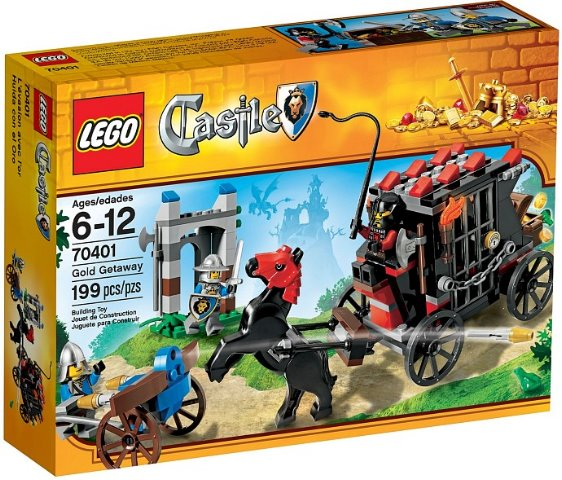 Box art for LEGO Castle Gold Getaway 70401