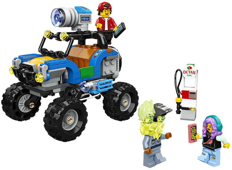 Display of LEGO Hidden Side Jack's Beach Buggy 70428