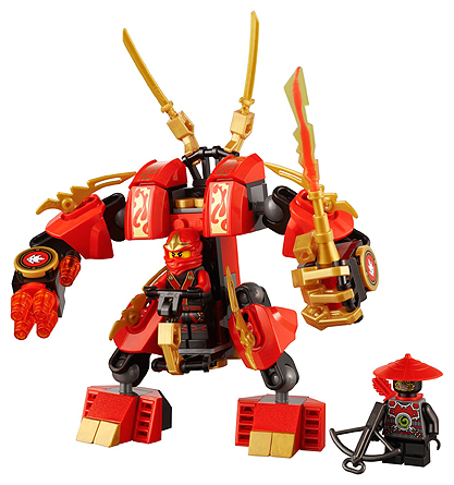 Display for LEGO NINJAGO Kai's Fire Mech 70500