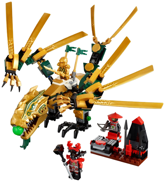 Display for LEGO NINJAGO The Golden Dragon 70503