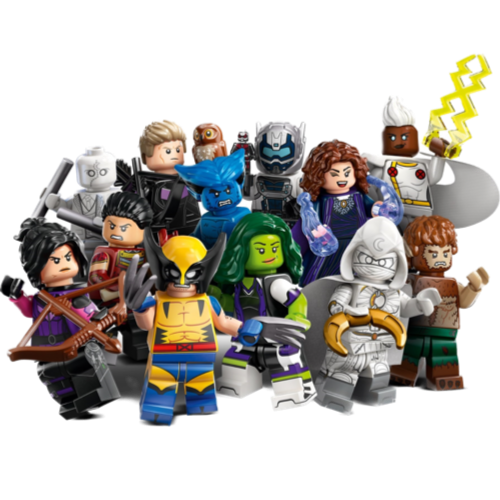 Promotional art for LEGO Set 71039-2 Minifigure, Marvel Studios, Series 2 (Complete Series of 12 Complete Minifigure Sets)