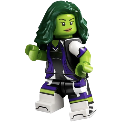 Promotional art for LEGO Collectible Minifigures She-Hulk, Marvel Studios, Series 2