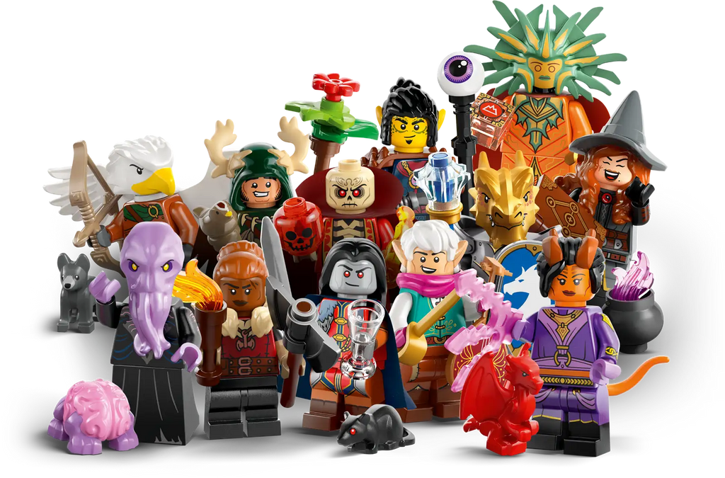 Display of LEGO Dungeons & Dragons Collectible Minifigures 71047