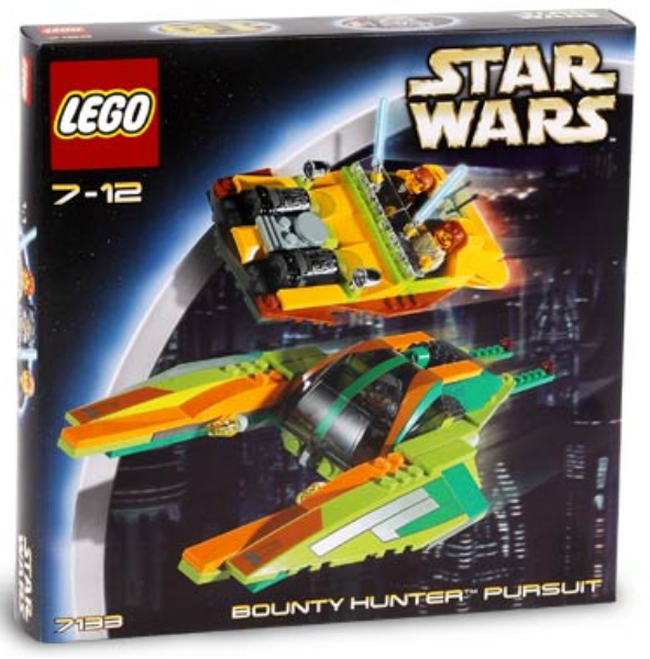 LEGO Star Wars Bounty Hunter Pursuit set packaging on a white background