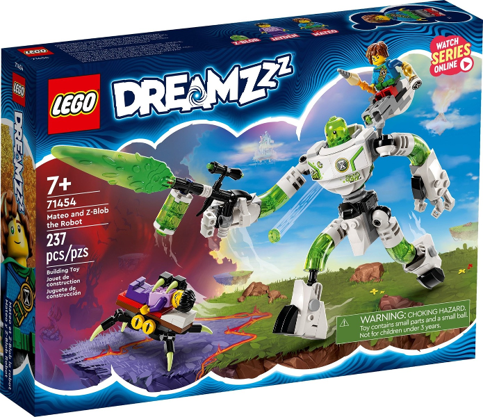 Box art for LEGO DREAMZzz Mateo and Z-Blob the Robot 71454