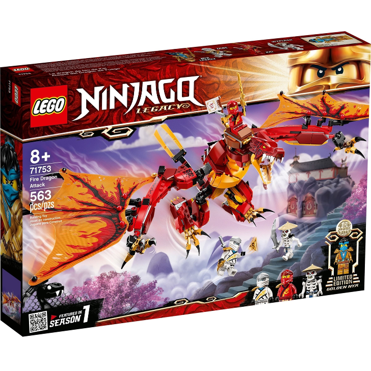 Box art for LEGO Ninjago Fire Dragon Attack 71753
