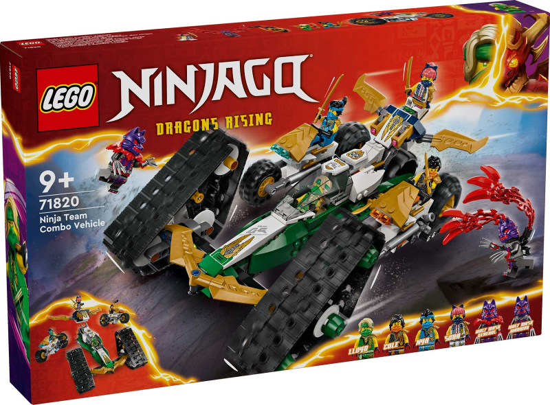 Box art for LEGO NINJAGO Ninja Team Combo Vehicle 71820