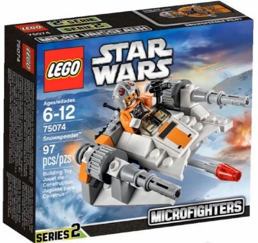 Box art for LEGO Star Wars Snowspeeder 75074