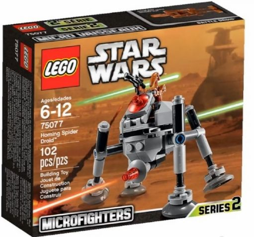 Box art for LEGO Star Wars Homing Spider Droid 75077