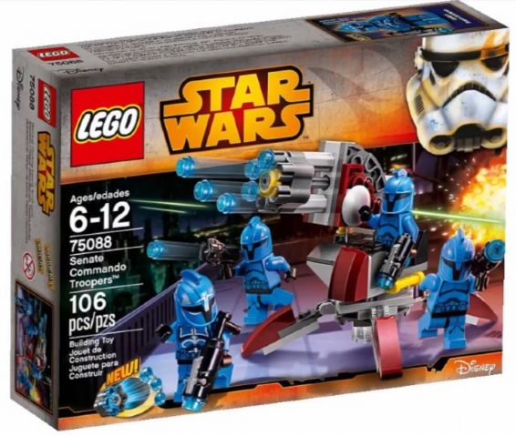 Box art for LEGO Star Wars Senate Commando Troopers 75088