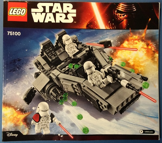 Instructions for LEGO (Instructions) for Set 75100 First Order Snowspeeder  75100-1