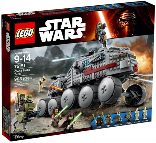 Box art for LEGO Star Wars Clone Turbo Tank 75151