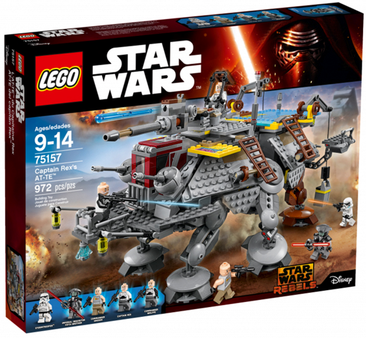 Box art for LEGO Star Wars Captain Rex's AT-TE 75157