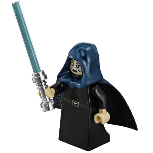 This LEGO minifigure is called, Barriss Offee, Skirt with lightsaber from 75206. It's minifig ID is sw0909