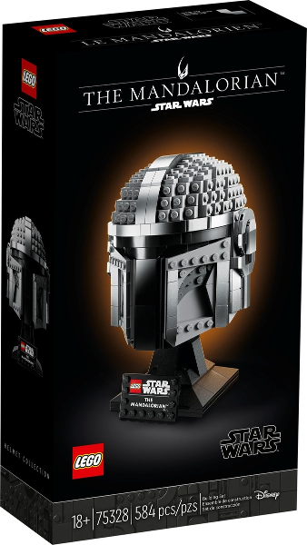 Box art for LEGO Star Wars The Mandalorian Helmet 75328