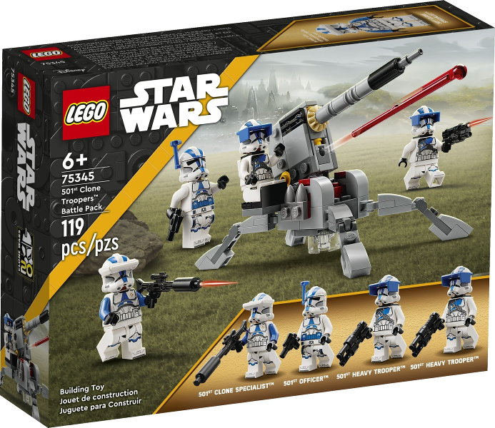 Box art for LEGO Star Wars 501st Clone Troopers Battle Pack 75345