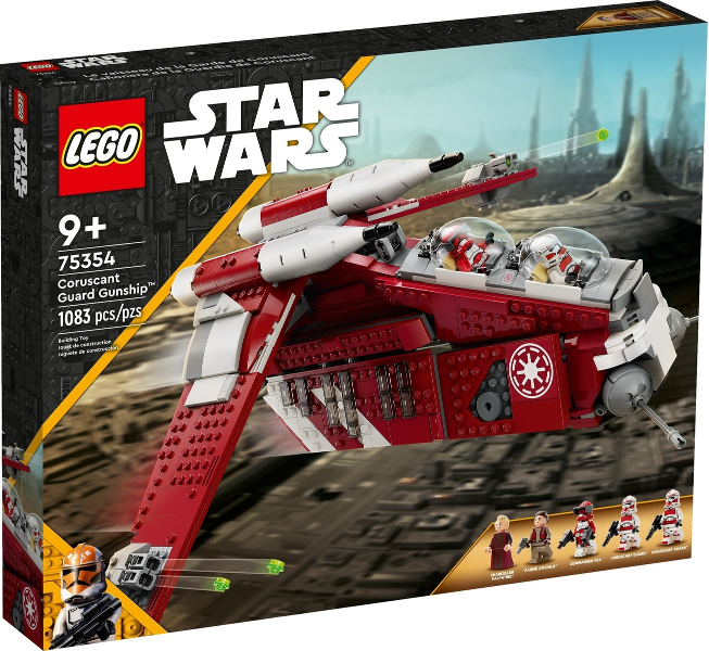 Box art for LEGO Star Wars Coruscant Guard Gunship 75354