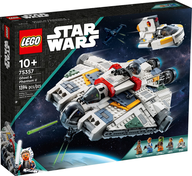 Box art for LEGO Star Wars Ghost & Phantom II 75357