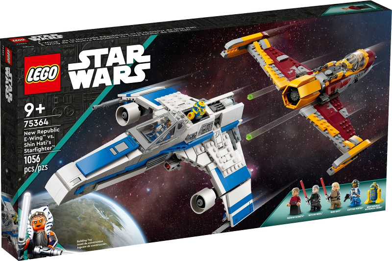 Box art for LEGO Star Wars New Republic E-Wing vs. Shin Hati's Starfighter 75364