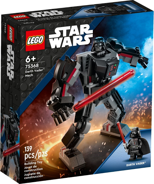 Box art for LEGO Star Wars Darth Vader Mech 75368