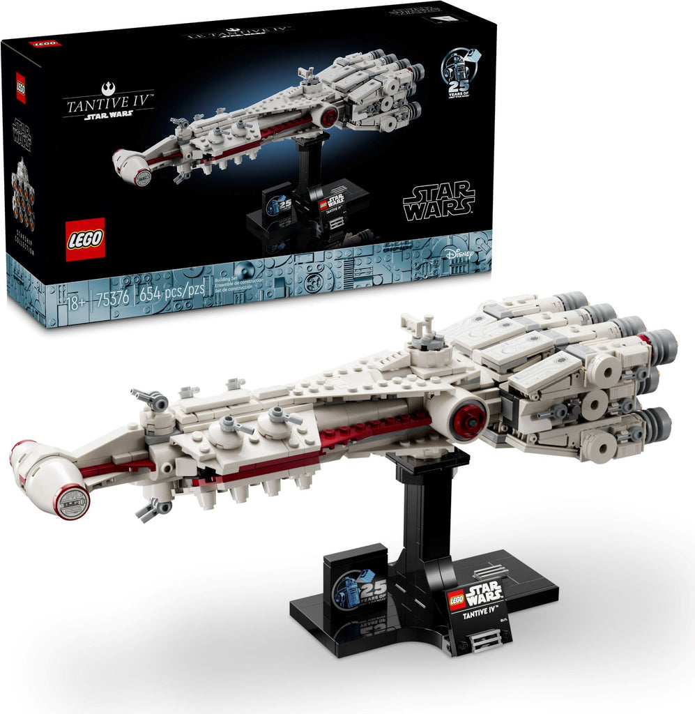Box art and display for LEGO Star Wars Tantive IV 75376