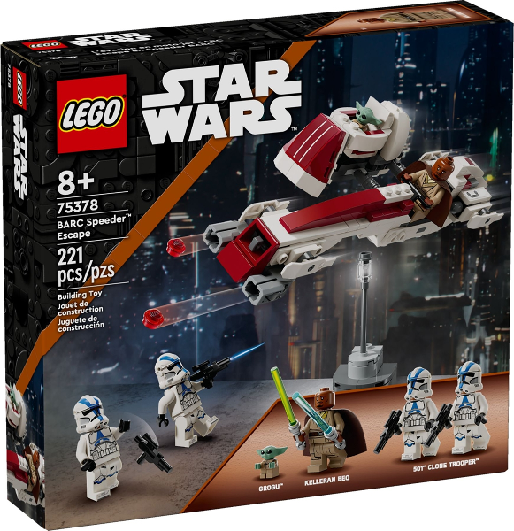Box art for LEGO Star Wars BARC Speeder Escape 75378