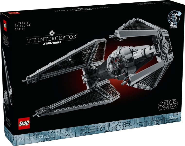 Box art for LEGO Star Wars TIE Interceptor, UCS 75382