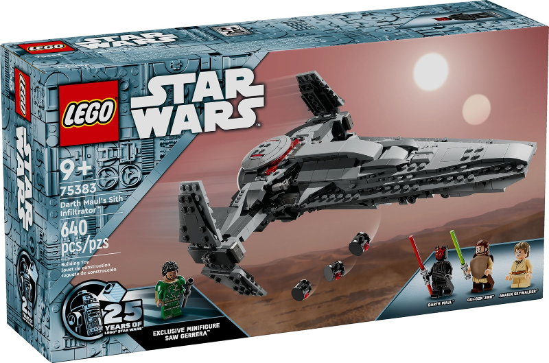 Box art for LEGO Star Wars Darth Maul's Sith Infiltrator 75383