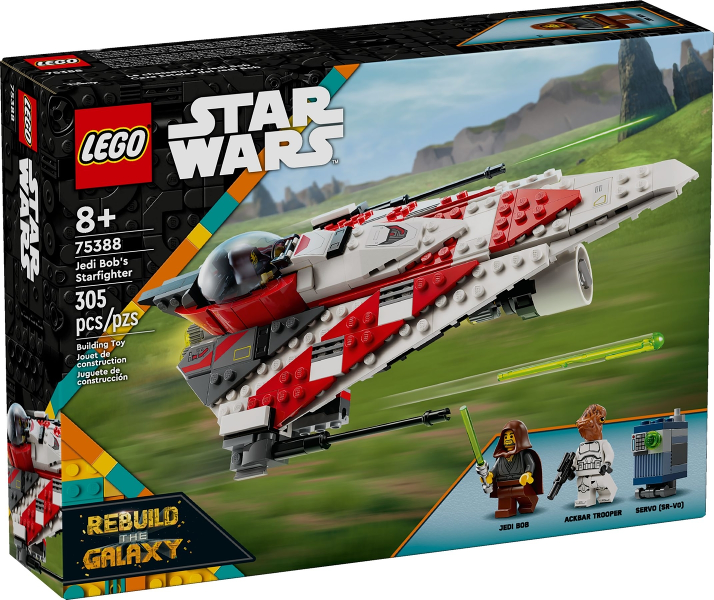 Box art for LEGO Star Wars Jedi Bob's Starfighter 75388