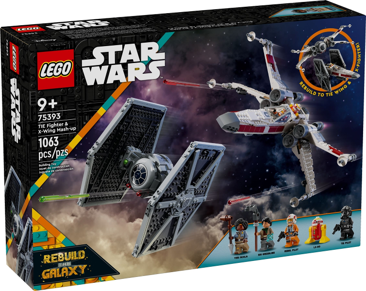 Box art for LEGO Star Wars TIE Fighter & X-Wing Mash-up 75393