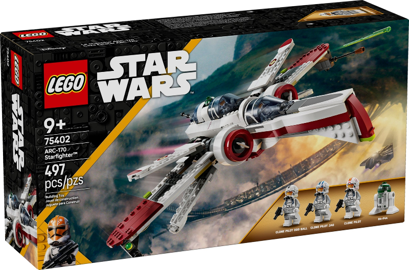 Box art for LEGO Star Wars ARC-170 Starfighter 75402