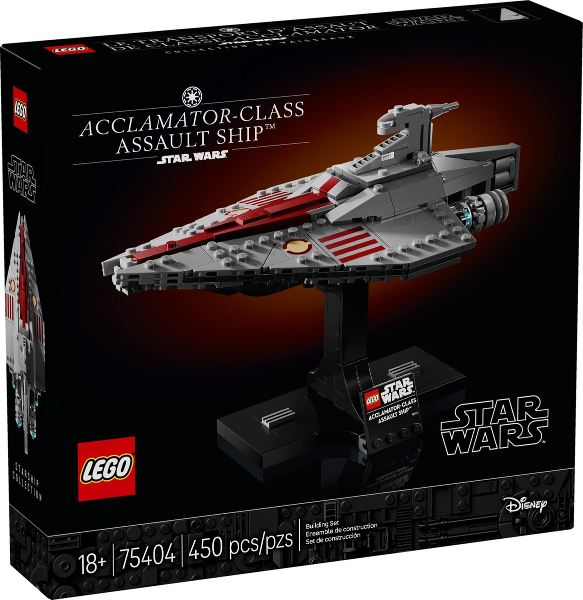 Box art for LEGO Star Wars Acclamator-Class Assault Ship 75404