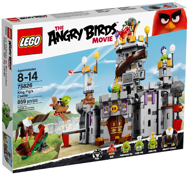 Box art for LEGO The Angry Birds Movie King Pig's Castle 75826