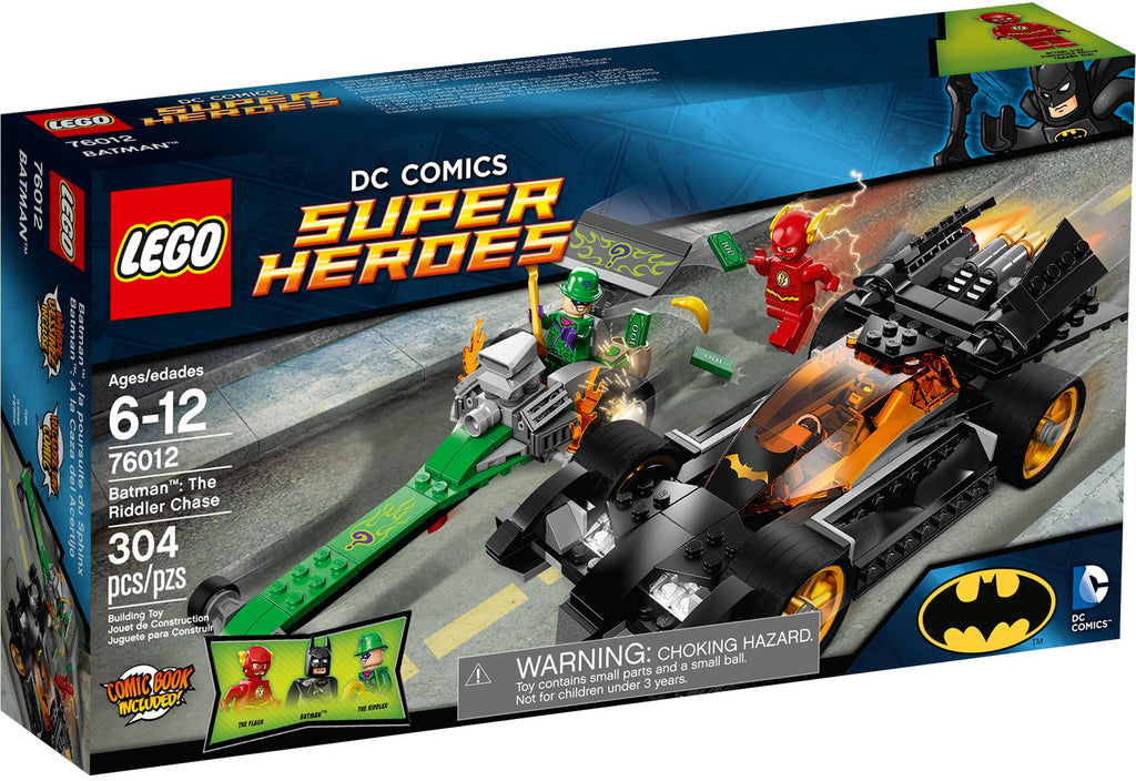 Box art for LEGO DC Super Heroes Batman: The Riddler Chase 76012